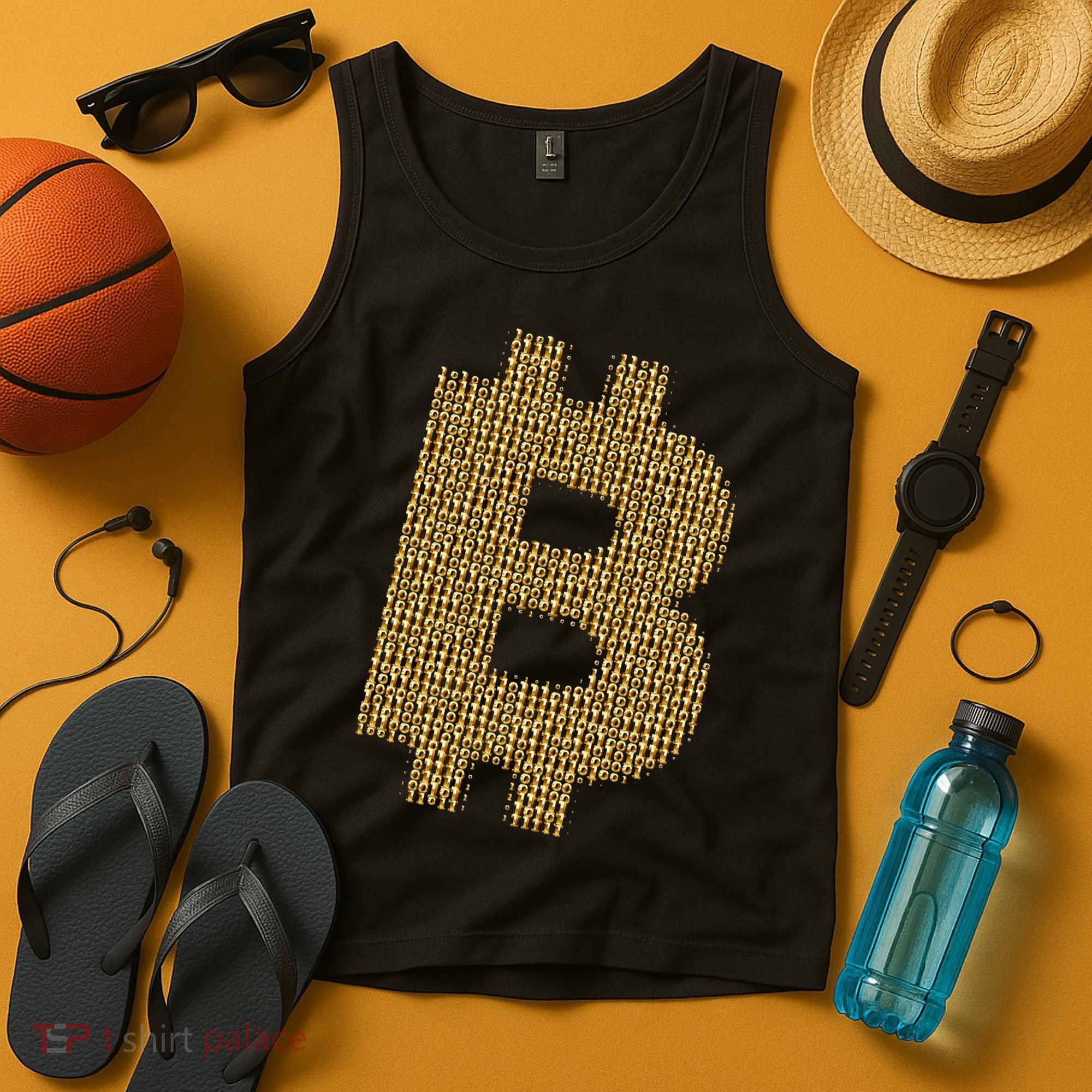 Golden Bitcoin Logo Limited Edition Tank Top