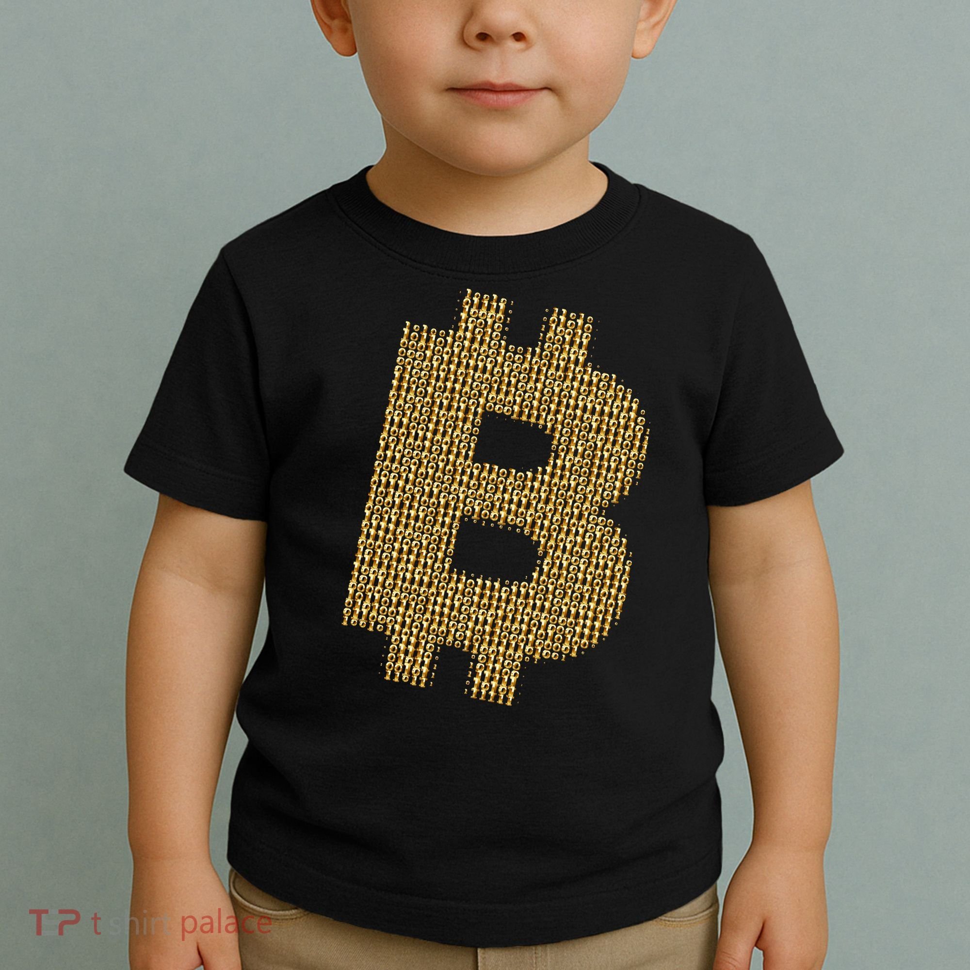 Golden Bitcoin Logo Limited Edition Toddler T-Shirt