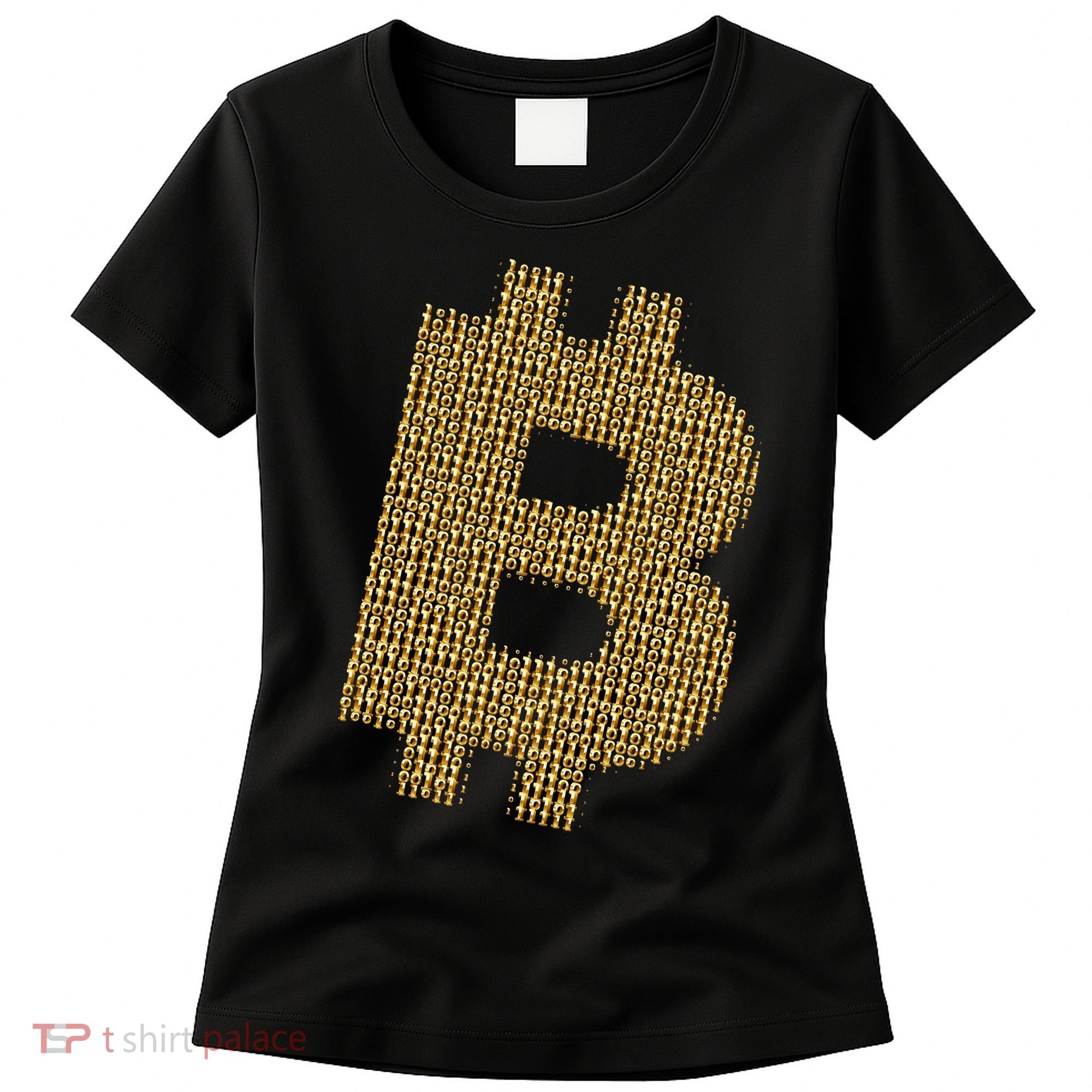 Golden Bitcoin Logo Limited Edition Women's T-Shirt