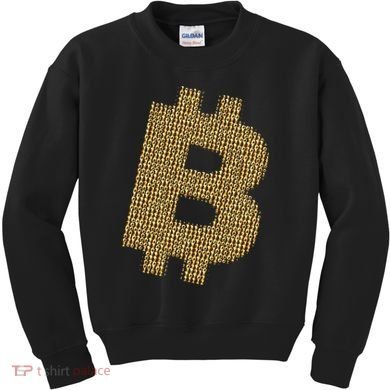 Golden Bitcoin Logo Limited Edition Kids Sweatshirt