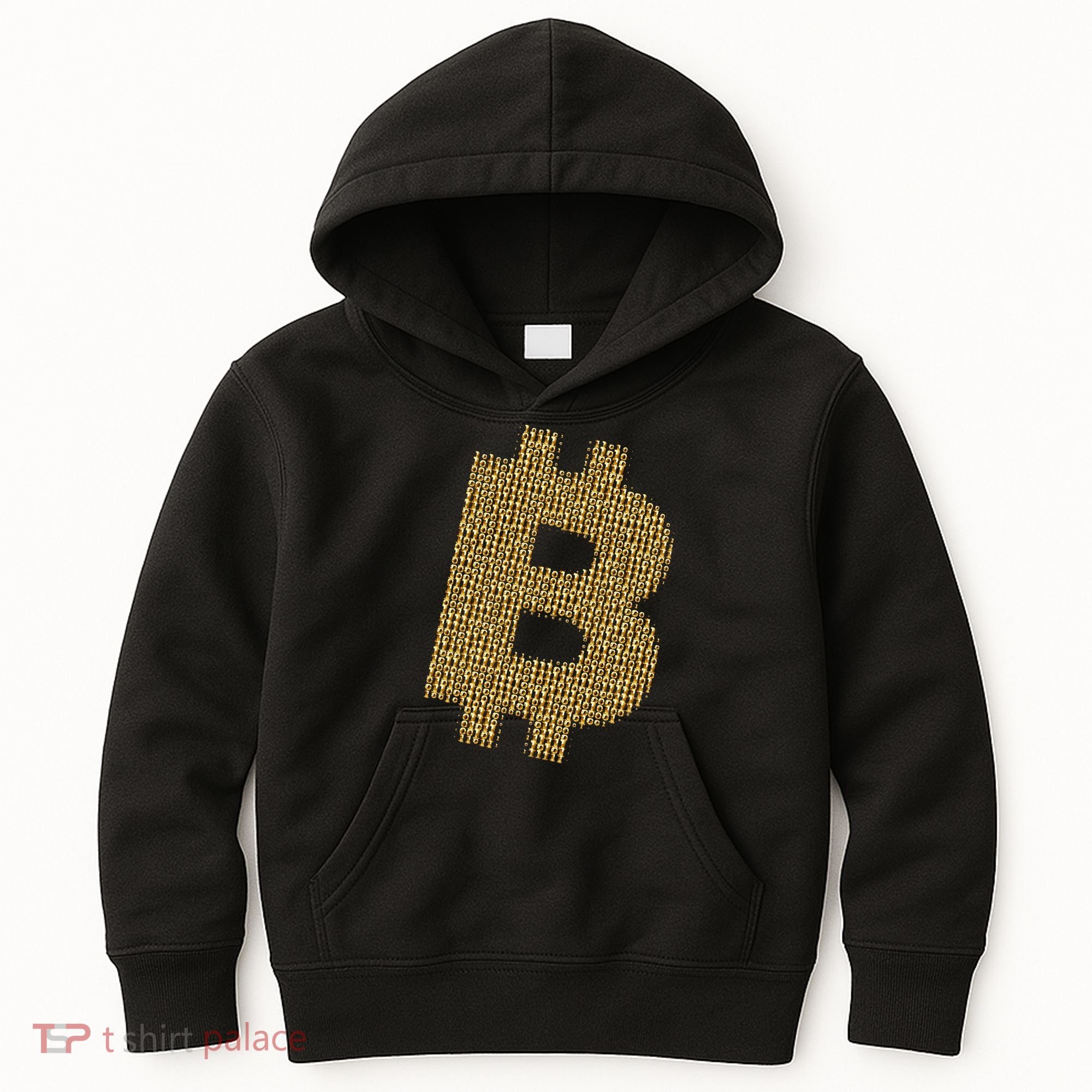 Golden Bitcoin Logo Limited Edition Kids Hoodie