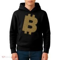 Golden Bitcoin Logo Limited Edition Kids Hoodie thumb 4