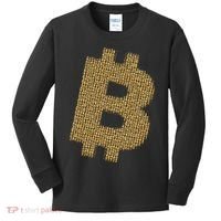 Golden Bitcoin Logo Limited Edition Kids Long Sleeve Shirt thumb 0