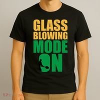 Glass Blowing Mode On Funny Glassblower Retro Vintage Glassblowing T-Shirt thumb 3