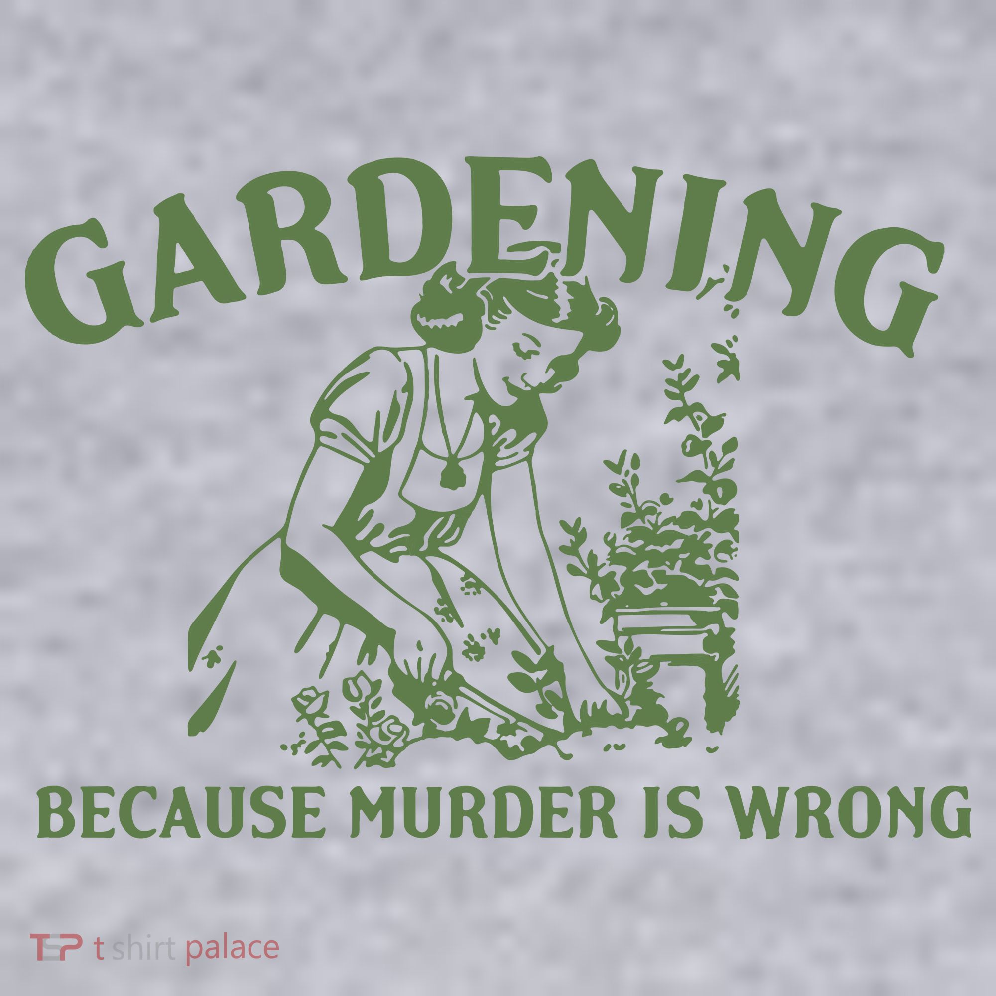 Gardening Because Murder Is Wrong Retro Women's Sweatshirt