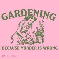 Gardening Because Murder Is Wrong Retro Coaster thumb 2