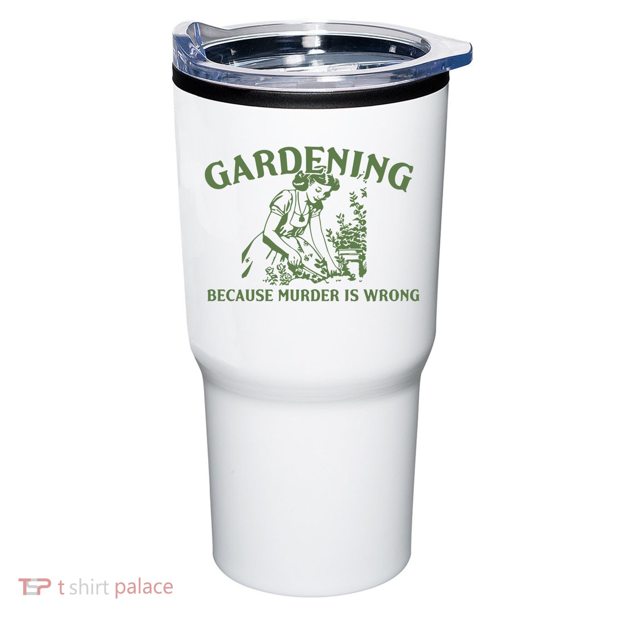 Gardening Because Murder Is Wrong Retro Tumbler