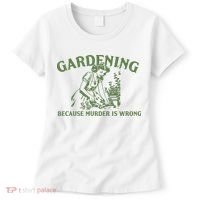 Gardening Because Murder Is Wrong Retro Women's T-Shirt thumb 0