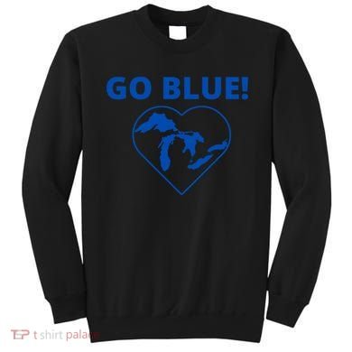 Go Blue Michigan Heart Sweatshirt