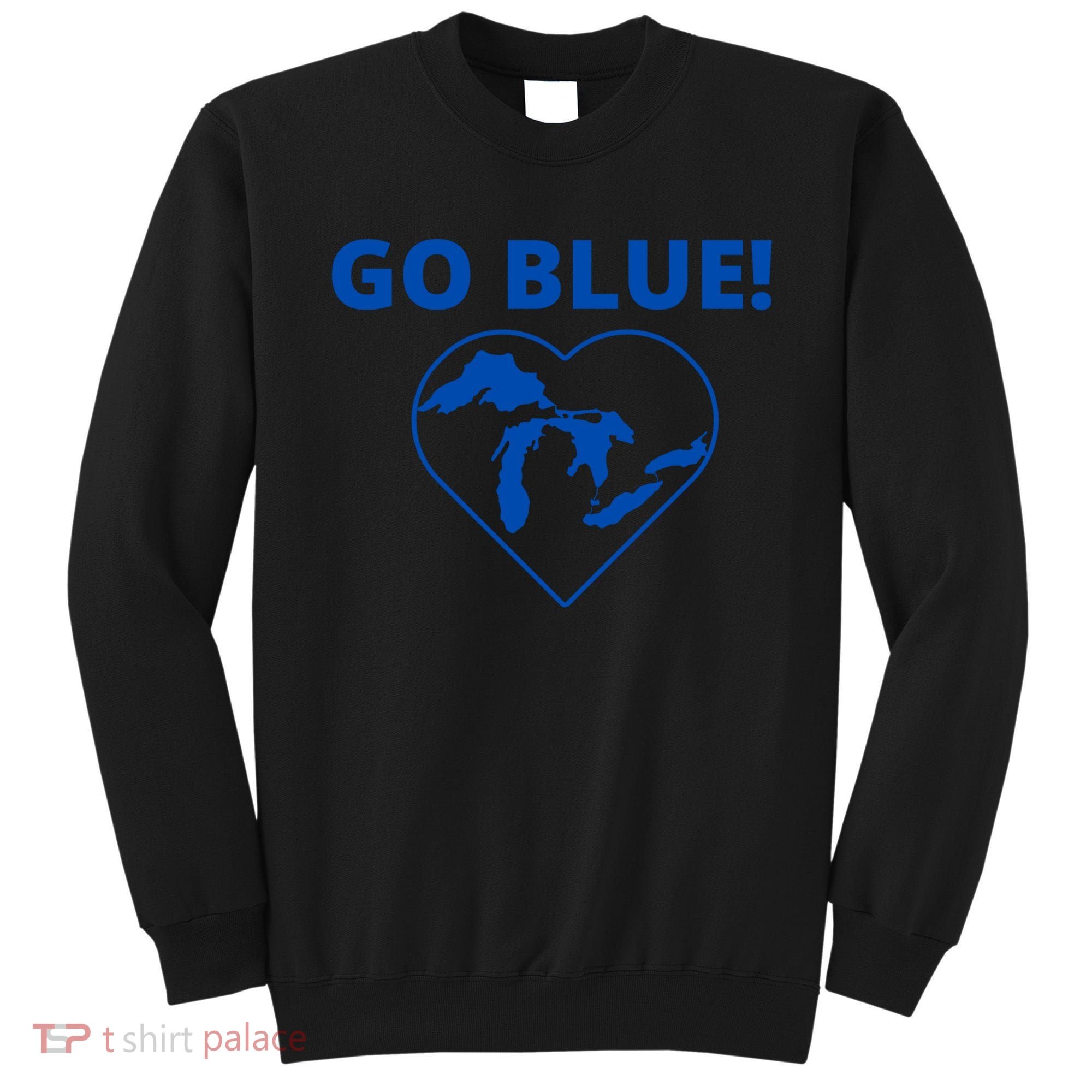Go Blue Michigan Heart Sweatshirt