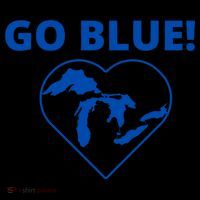 Go Blue Michigan Heart Coffee Mug thumb 5