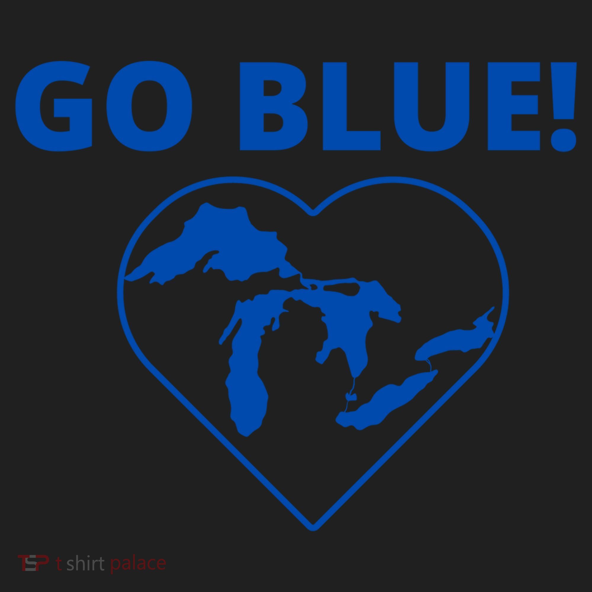 Go Blue Michigan Heart Beanie