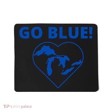 Go Blue Michigan Heart Mousepad