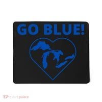 Go Blue Michigan Heart Mousepad thumb 0