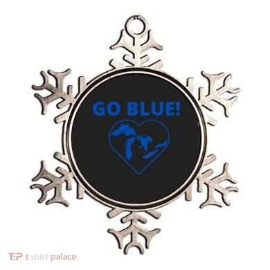 Go Blue Michigan Heart Ornament