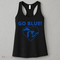 Go Blue Michigan Heart Women's Tank Top thumb 3