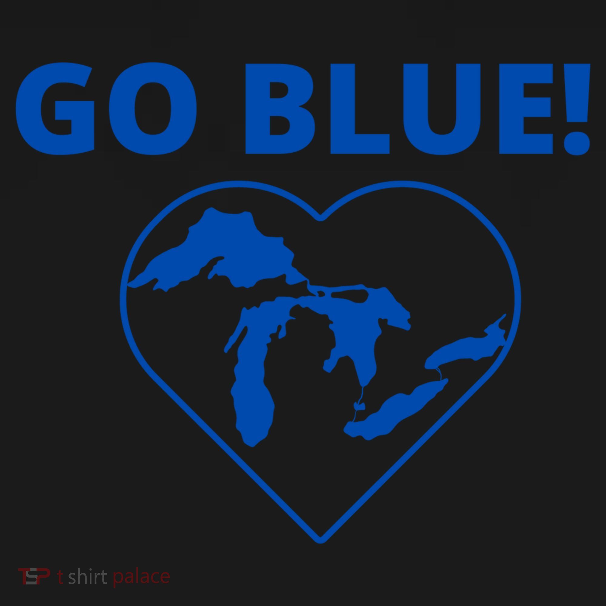 Go Blue Michigan Heart Women's Tank Top