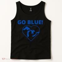Go Blue Michigan Heart Tank Top thumb 2