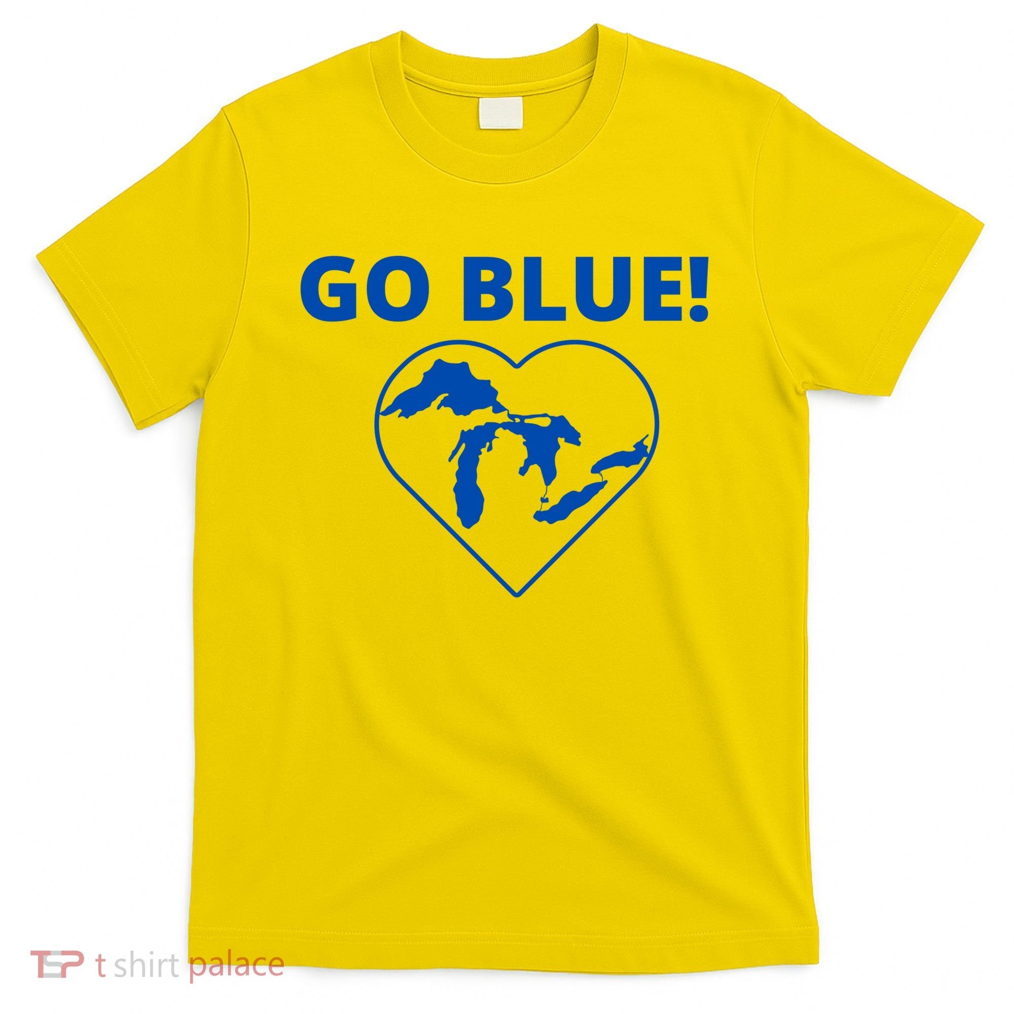 Go Blue Michigan Heart T-Shirt