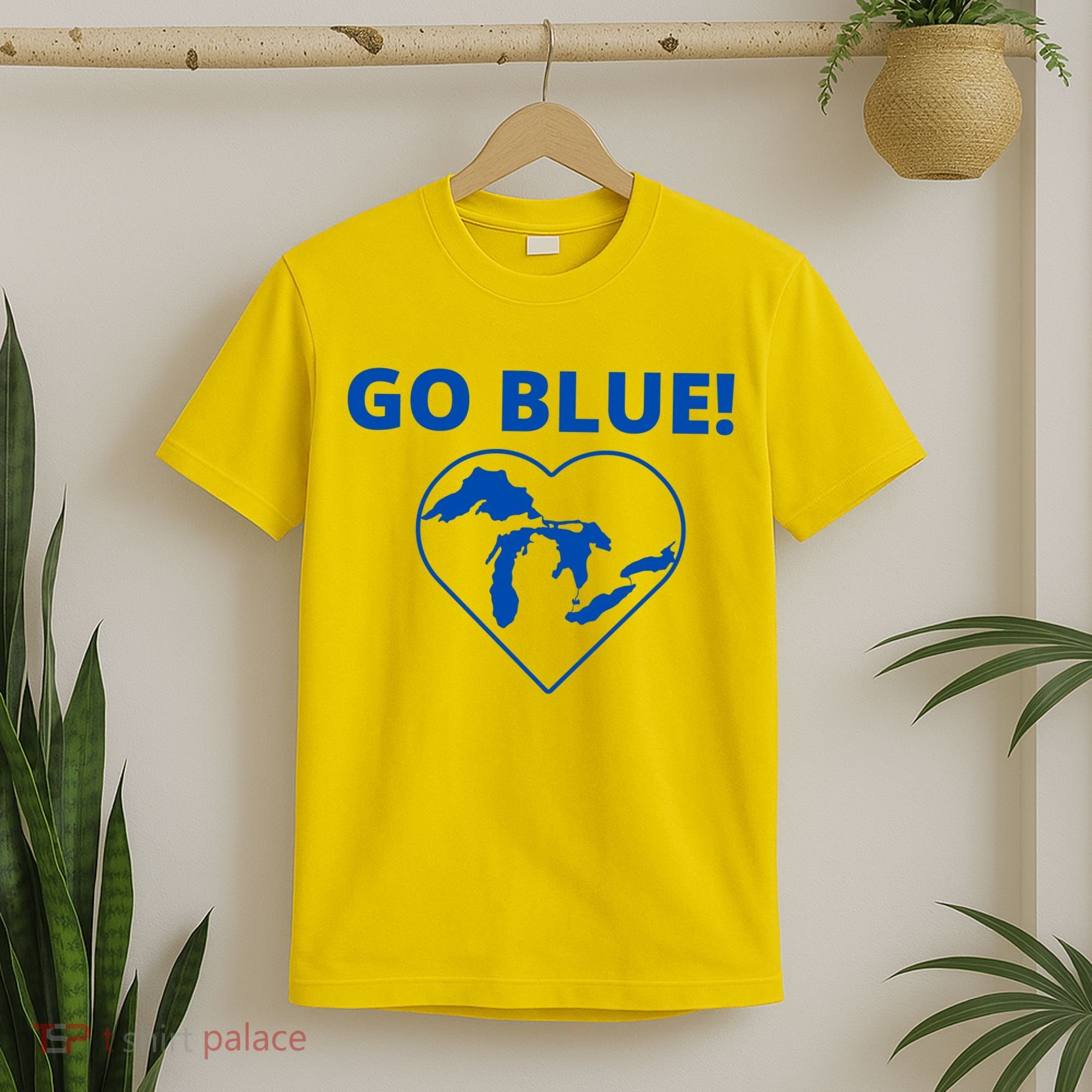 Go Blue Michigan Heart T-Shirt