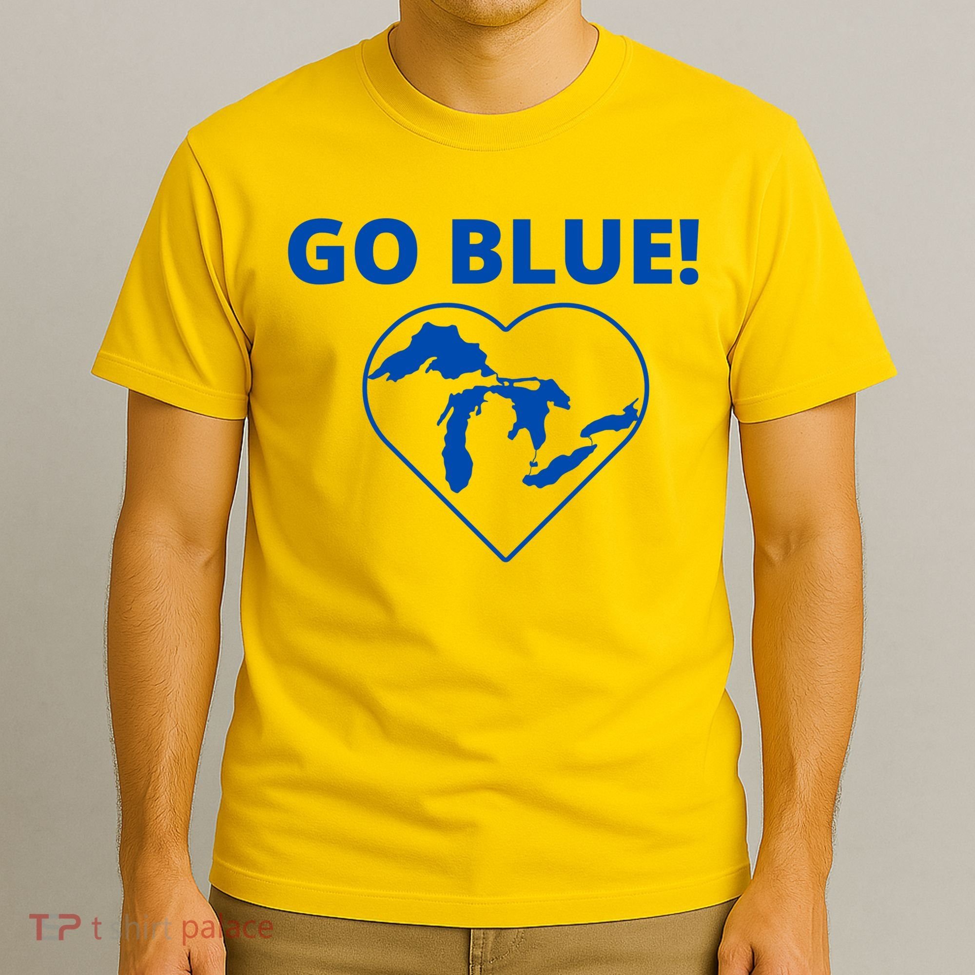 Go Blue Michigan Heart T-Shirt