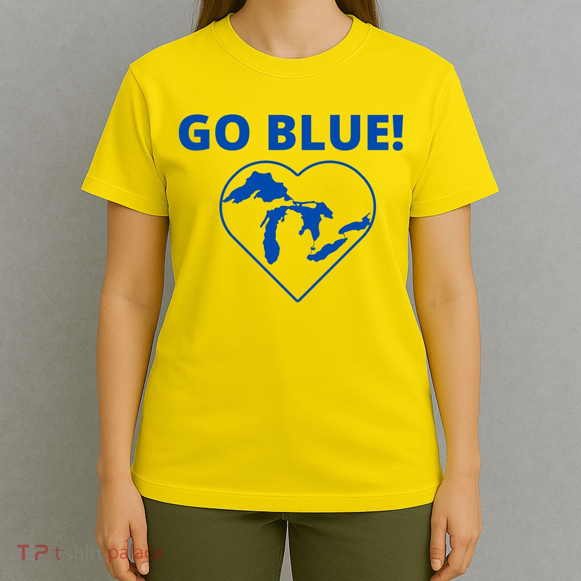 Go Blue Michigan Heart T-Shirt
