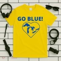 Go Blue Michigan Heart T-Shirt thumb 5