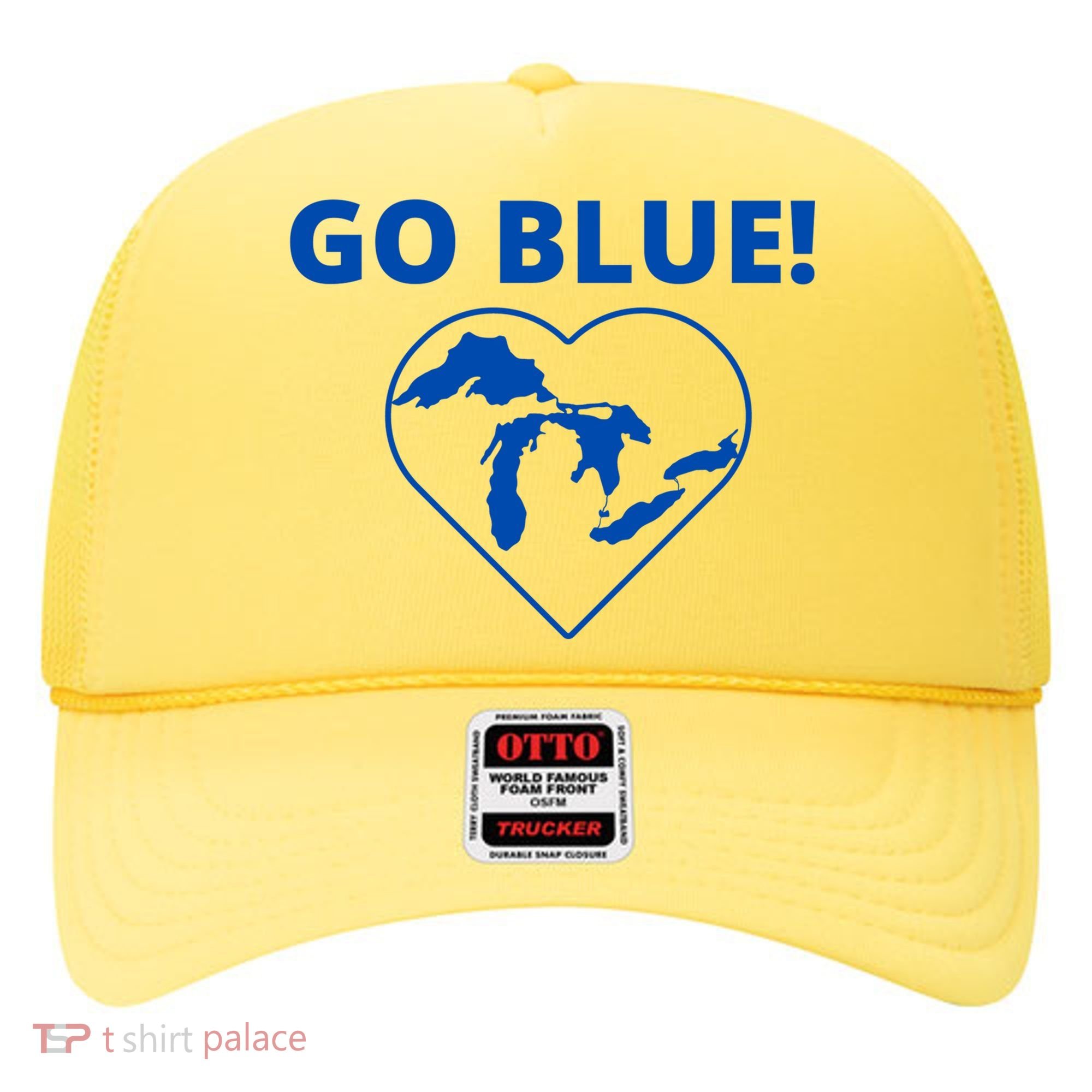 Go Blue Michigan Heart Hat