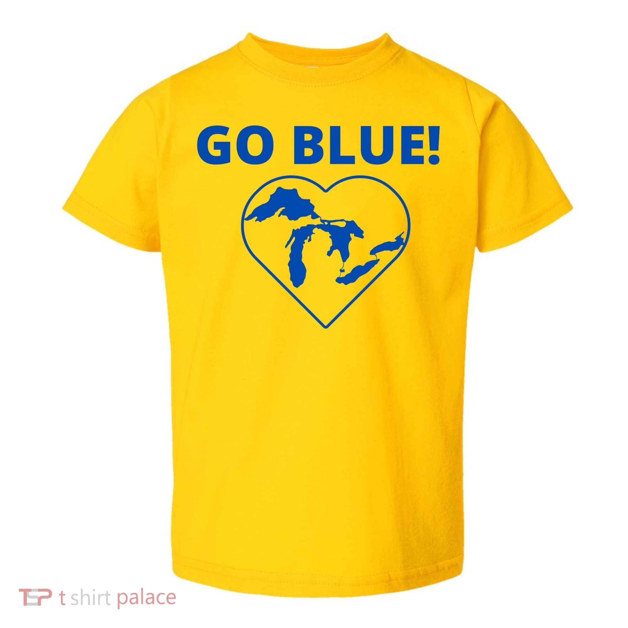 Go Blue Michigan Heart Toddler T-Shirt