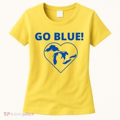 Go Blue Michigan Heart Women's T-Shirt