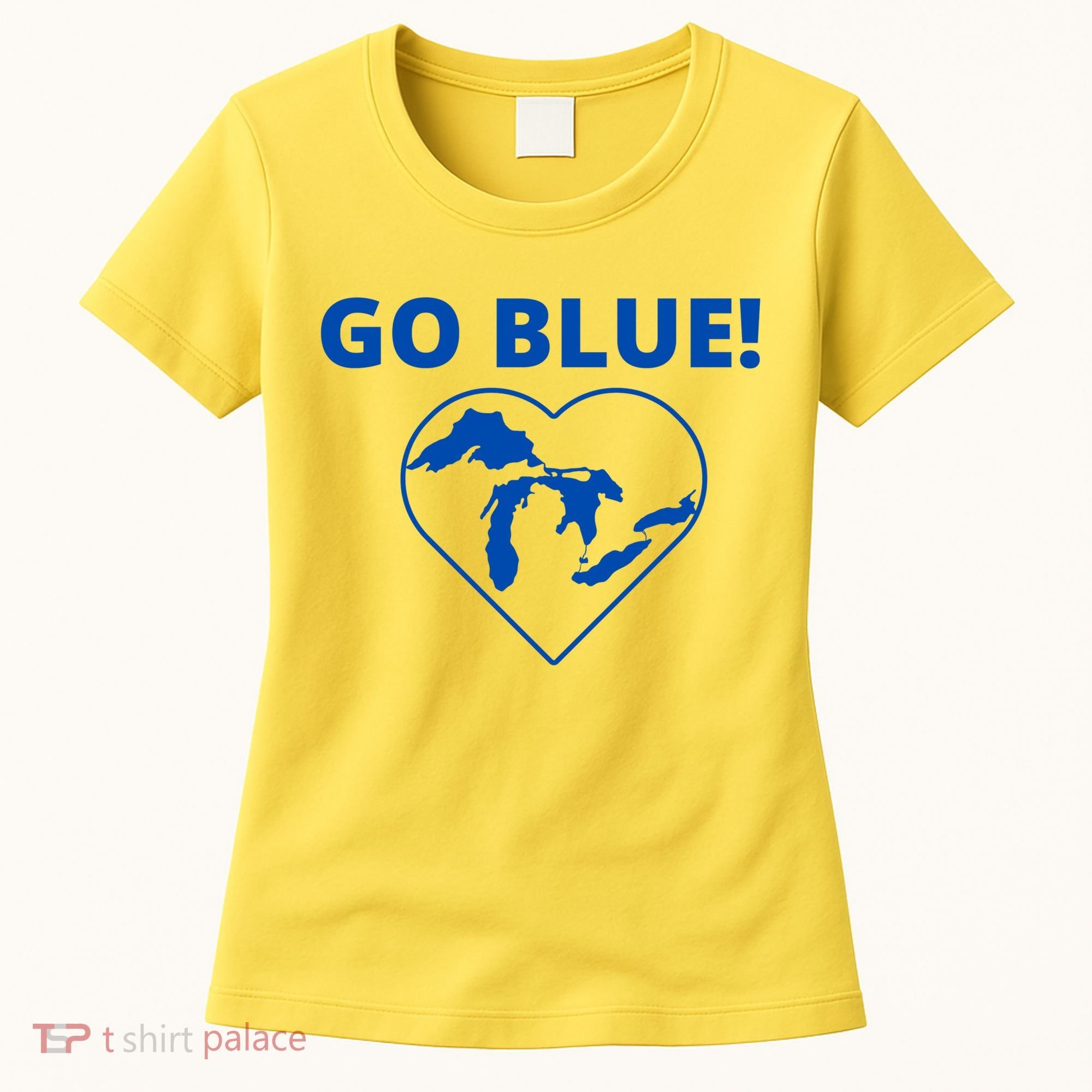 Go Blue Michigan Heart Women's T-Shirt