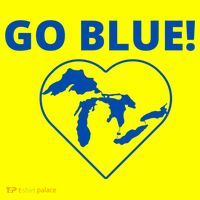 Go Blue Michigan Heart Women's T-Shirt thumb 6