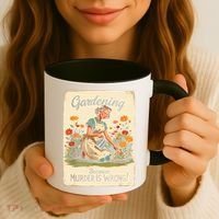 Gardening Because Murder Is Wrong Gardening Gardener Women  Coffee Mug thumb 3