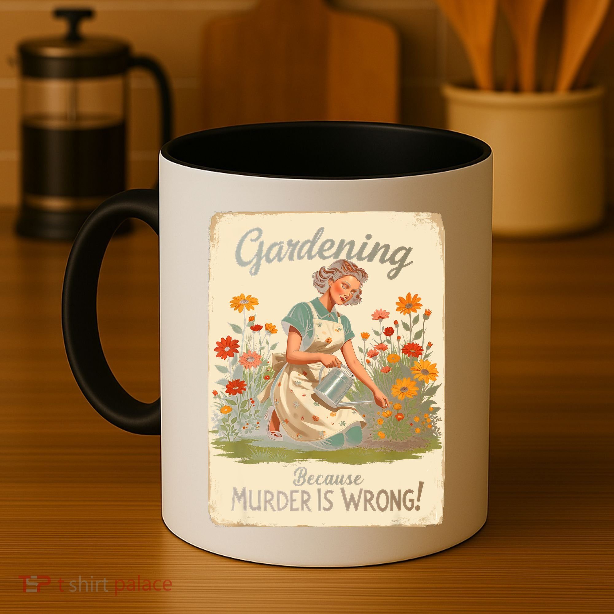 Gardening Because Murder Is Wrong Gardening Gardener Women  Coffee Mug