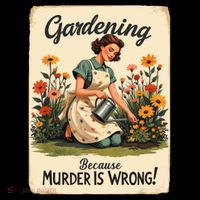 Gardening Because Murder Is Wrong Gardening Gardener Women  Coffee Mug thumb 5