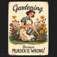 Gardening Because Murder Is Wrong Gardening Gardener Women  Beanie thumb 2