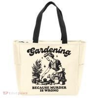 Gardening Because Murder Is Wrong Tote Bag thumb 0