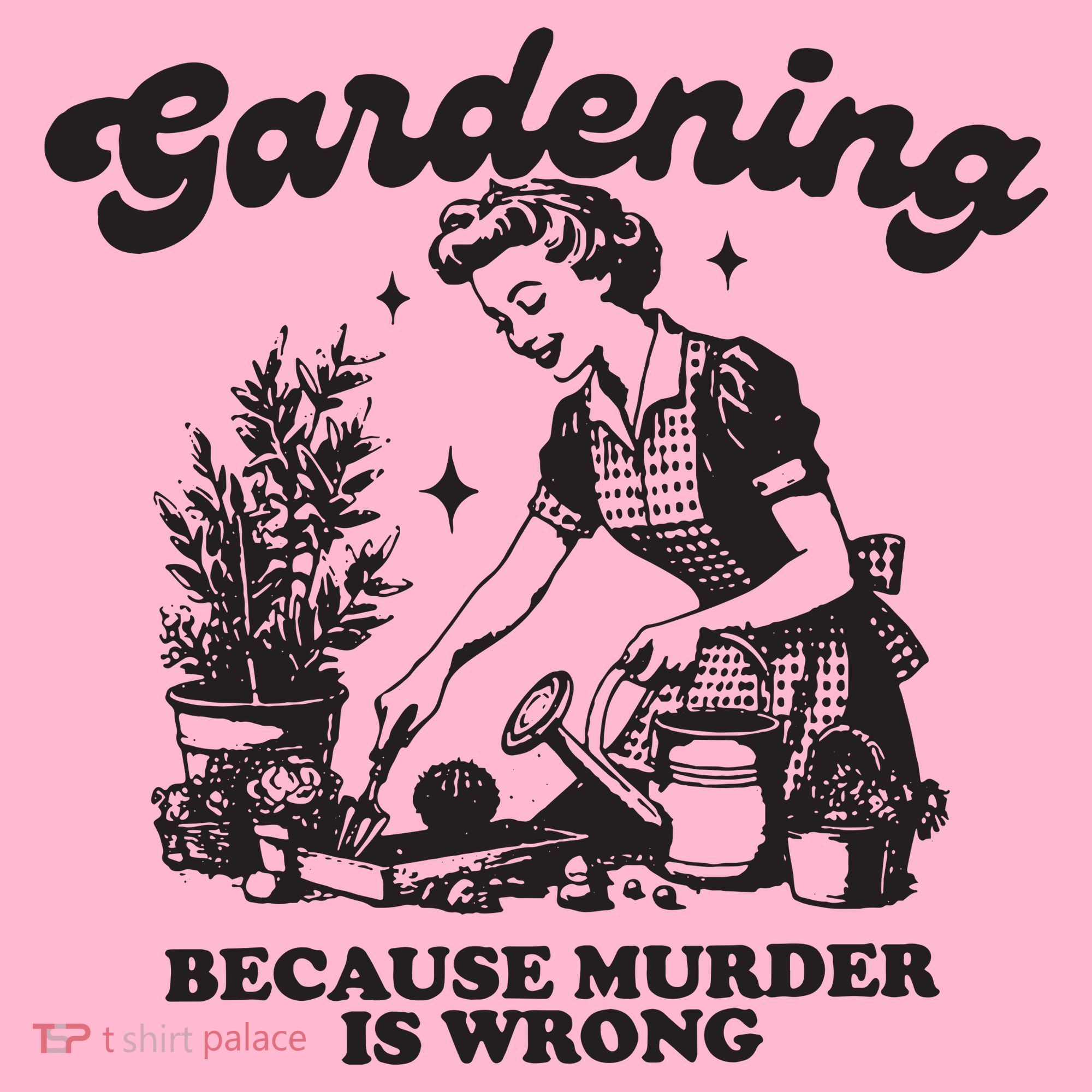 Gardening Because Murder Is Wrong Coaster