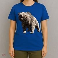 Grizzly Bear Motif Grizzlies Predator Bears Forest Animals Gift T-Shirt thumb 4