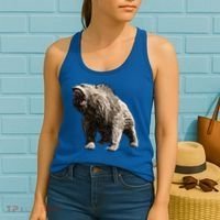 Grizzly Bear Motif Grizzlies Predator Bears Forest Animals Gift Women's Tank Top thumb 2