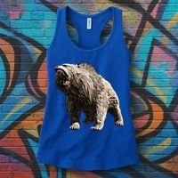 Grizzly Bear Motif Grizzlies Predator Bears Forest Animals Gift Women's Tank Top thumb 3