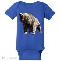 Grizzly Bear Motif Grizzlies Predator Bears Forest Animals Gift Baby Bodysuit thumb 0