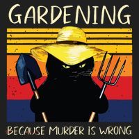 Gardening Because Murder Is Wrong Women's Sweatshirt thumb 2