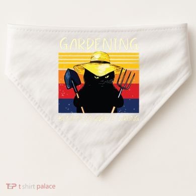 Gardening Because Murder Is Wrong USA-Made Doggie Bandana