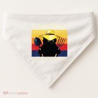 Gardening Because Murder Is Wrong USA-Made Doggie Bandana thumb 0