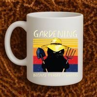 Gardening Because Murder Is Wrong Coffee Mug thumb 2