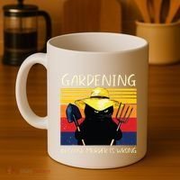 Gardening Because Murder Is Wrong Coffee Mug thumb 4