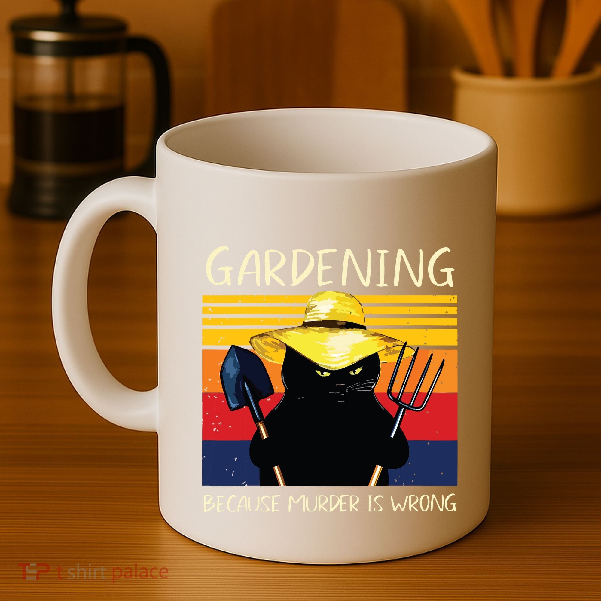 Gardening Because Murder Is Wrong Coffee Mug