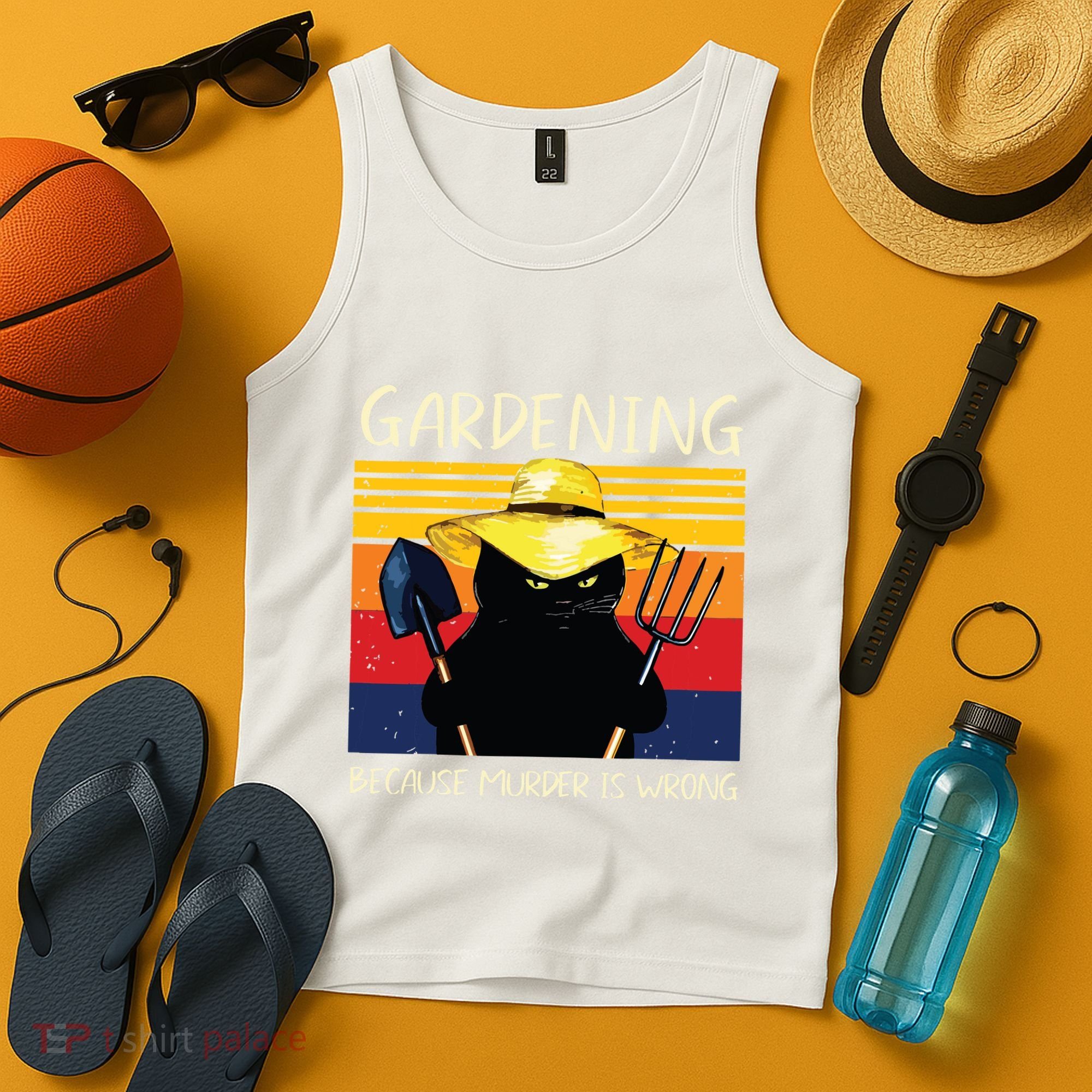 Gardening Because Murder Is Wrong Tank Top