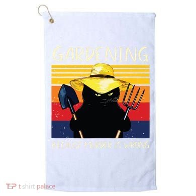 Gardening Because Murder Is Wrong Golf Towel